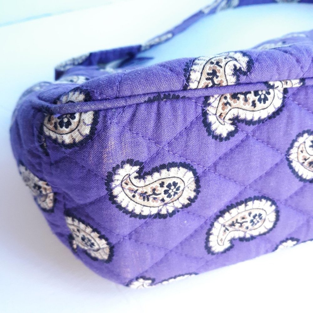 Vera Bradley Purse Simply Violet Paisley Bag - Picture 7 of 13